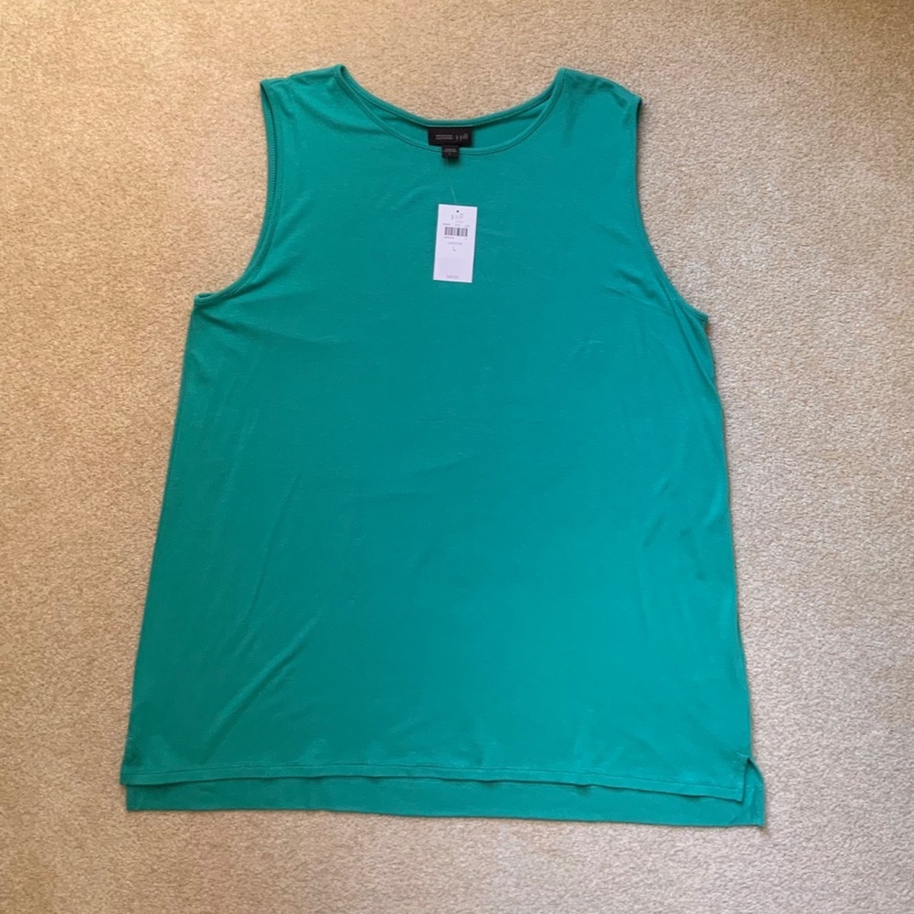 NWT J Jill Wearever Layering Tank in Lagoon (Teal)